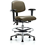 Vinyl Chair Chrome - Taupe Supernova Vinyl