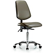 Vinyl Chair Chrome - Taupe Supernova Vinyl