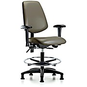 Vinyl Chair - Medium Bench Height with Medium Back, Taupe Supernova Vinyl