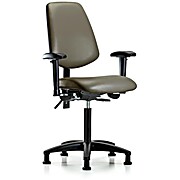 Vinyl Chair - Medium Bench Height with Taupe Supernova Vinyl