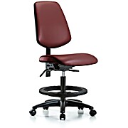 Vinyl Chair - Medium Bench Height with Medium Back, Borscht Supernova Vinyl
