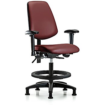 Vinyl Chair - Medium Bench Height with Medium Back, Borscht Supernova Vinyl