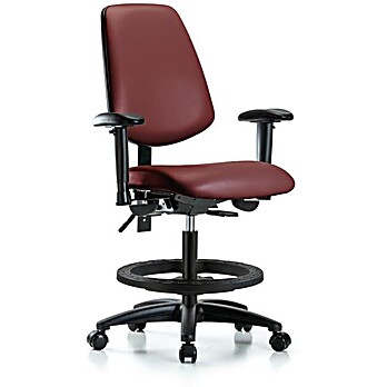 Vinyl Chair - Medium Bench Height with Medium Back, Borscht Supernova Vinyl