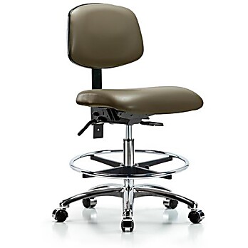 Vinyl Chair Chrome - Taupe Supernova Vinyl