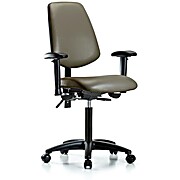 Vinyl Chair - Medium Bench Height with Taupe Supernova Vinyl