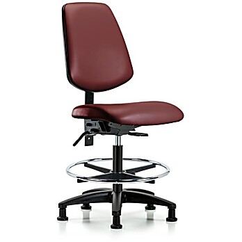 Vinyl Chair - Medium Bench Height with Medium Back, Borscht Supernova Vinyl
