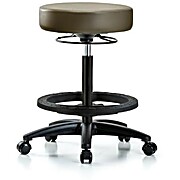 Vinyl Stool without Back - High Bench Height Marine Blue Supernova Vinyl