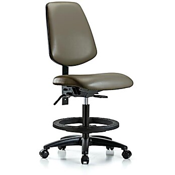Vinyl Chair - Medium Bench Height with Medium Back, Taupe Supernova Vinyl