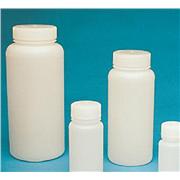 Leak Proof Water Bottles, Natural HDPE Narrow Mouth Bottles w/ Screw Caps