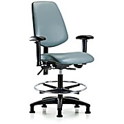 Vinyl Chair - Medium Bench Height with Medium Back, Storm Supernova Vinyl