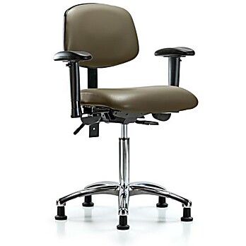 Vinyl Chair Chrome - Taupe Supernova Vinyl