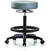 Vinyl Stool without Back - High Bench Height Storm Supernova Vinyl