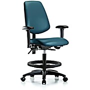 Vinyl Chair - Medium Bench Height with Medium Back, Marine Blue Supernova Vinyl