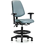 Vinyl Chair - Medium Bench Height with Medium Back, Storm Supernova Vinyl