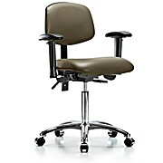Vinyl Chair Chrome - Taupe Supernova Vinyl