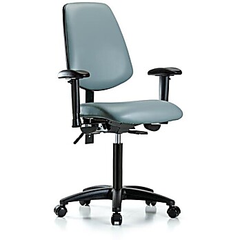 Vinyl Chair - Medium Bench Height with Storm Supernova Vinyl