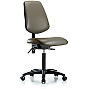 Vinyl Chair - Medium Bench Height with Taupe Supernova Vinyl