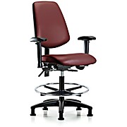 Vinyl Chair - Medium Bench Height with Medium Back, Borscht Supernova Vinyl