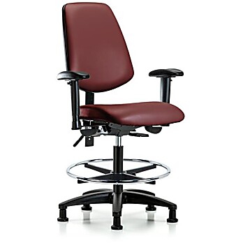 Vinyl Chair - Medium Bench Height with Medium Back, Borscht Supernova Vinyl
