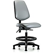 Vinyl Chair - Medium Bench Height with Medium Back, Sterling Supernova Vinyl