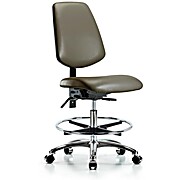 Vinyl Chair Chrome - Taupe Supernova Vinyl
