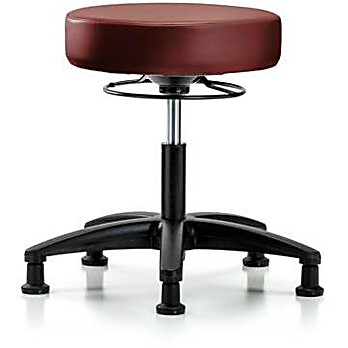 Vinyl Stool without Back - Taupe Supernova Vinyl