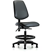Vinyl Chair - Medium Bench Height with Medium Back, Carbon Supernova Vinyl