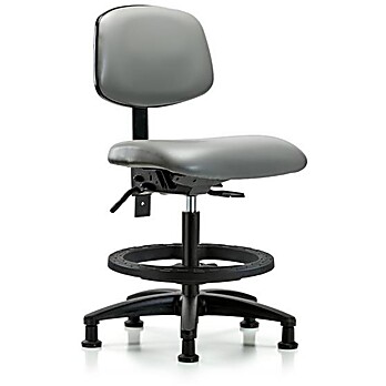 Vinyl Chair - Medium Bench Height Sterling Supernova Vinyl