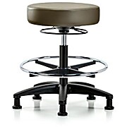 Vinyl Stool without Back - Marine Blue Supernova Vinyl