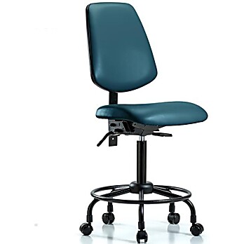 Vinyl Chair - Medium Bench Height Marine Blue Supernova Vinyl