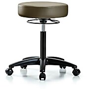 Vinyl Stool without Back - Marine Blue Supernova Vinyl