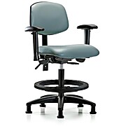 Vinyl Chair - Medium Bench Height with Storm Supernova Vinyl