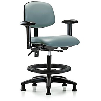 Vinyl Chair - Medium Bench Height with Storm Supernova Vinyl