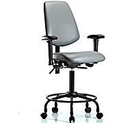 Vinyl Chair - Medium Bench Height Sterling Supernova Vinyl