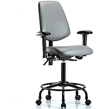 Vinyl Chair - Medium Bench Height Sterling Supernova Vinyl