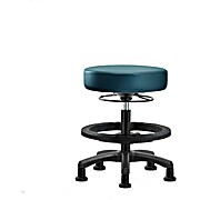 Vinyl Mini-Stool - Medium Bench Height Marine Blue Supernova Vinyl