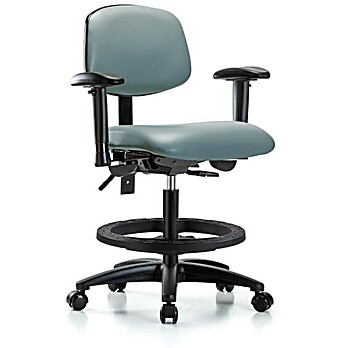 Vinyl Chair - Medium Bench Height with Storm Supernova Vinyl