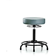 Vinyl Stool without Back - Medium Bench Height Storm Supernova Vinyl