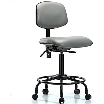 Vinyl Chair - Medium Bench Height Sterling Supernova Vinyl