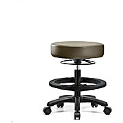 Vinyl Mini-Stool - Medium Bench Height Taupe Supernova Vinyl