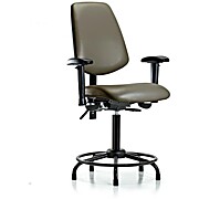 Vinyl Chair - Medium Bench Height Taupe Supernova Vinyl