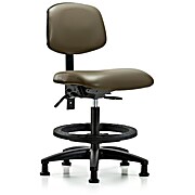 Vinyl Chair - Medium Bench Height Taupe Supernova Vinyl