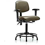 Vinyl Chair - Medium Bench Height Taupe Supernova Vinyl
