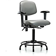 Vinyl Chair - Medium Bench Height Sterling Supernova Vinyl