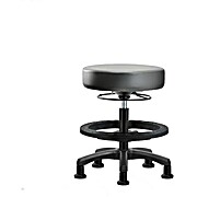 Vinyl Mini-Stool - Medium Bench Height Sterling Supernova Vinyl