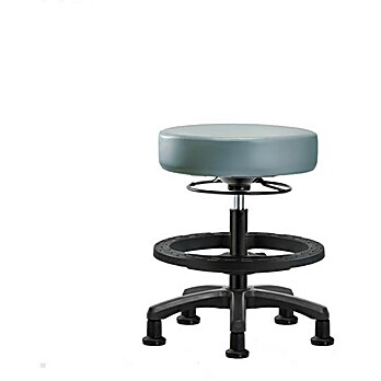 Vinyl Mini-Stool - Medium Bench Height Storm Supernova Vinyl