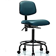 Vinyl Chair - Medium Bench Height Marine Blue Supernova Vinyl