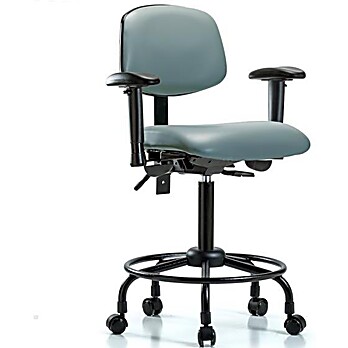 Vinyl Chair - Medium Bench Height Storm Supernova Vinyl
