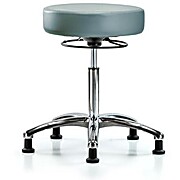 Vinyl Stool without Back Chrome - Storm Supernova Vinyl