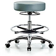 Vinyl Stool without Back Chrome - Storm Supernova Vinyl